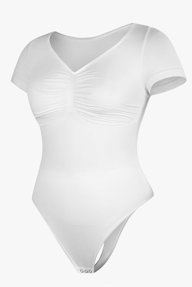 Ultimate Seamless Bust Support Waist Abdomen Shaping Thong Bodysuit