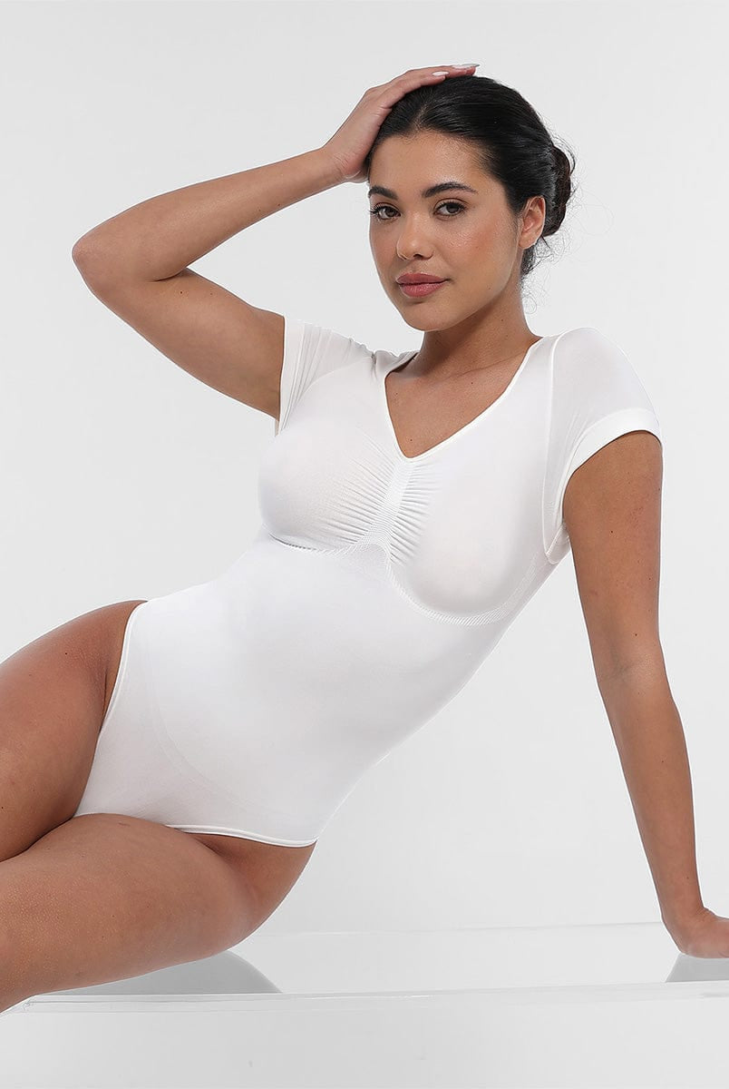 Ultimate Seamless Bust Support Waist Abdomen Shaping Thong Bodysuit
