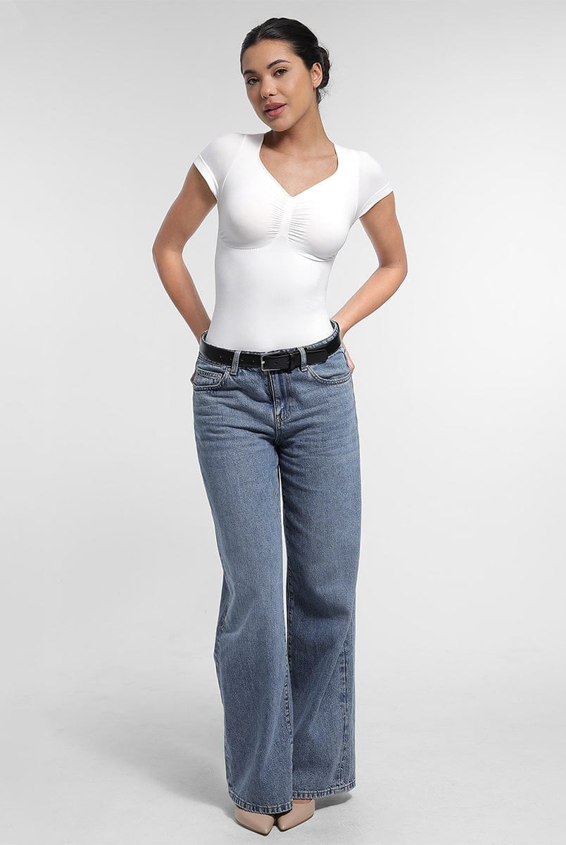 Ultimate Seamless Bust Support Waist Abdomen Shaping Thong Bodysuit