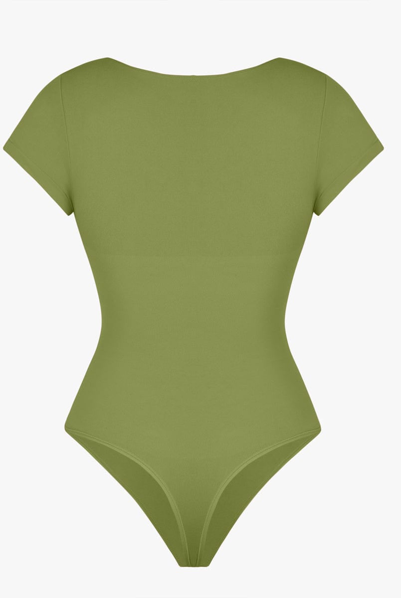 Ultimate Seamless Bust Support Waist Abdomen Shaping Thong Bodysuit