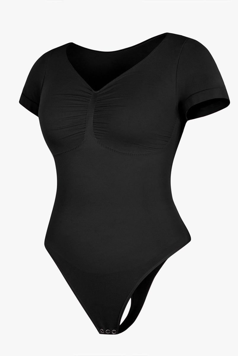 Ultimate Seamless Bust Support Waist Abdomen Shaping Thong Bodysuit