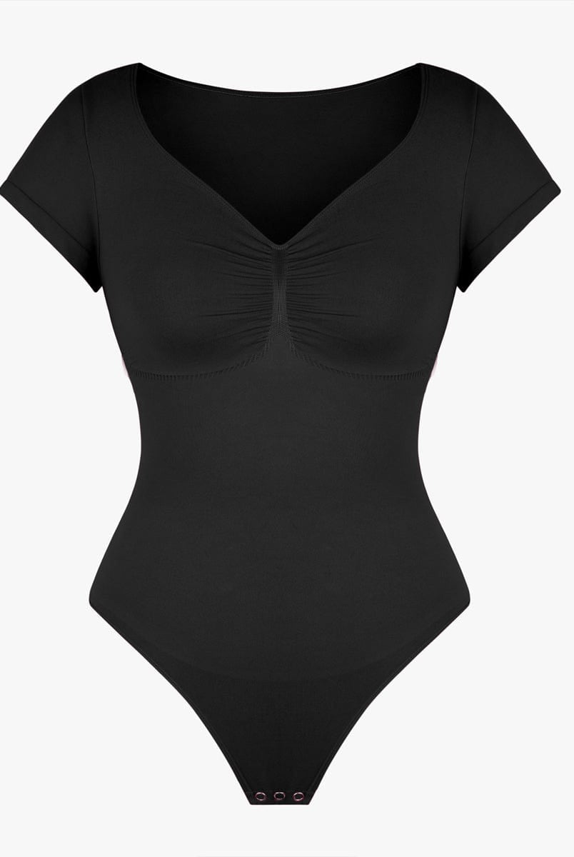 Ultimate Seamless Bust Support Waist Abdomen Shaping Thong Bodysuit