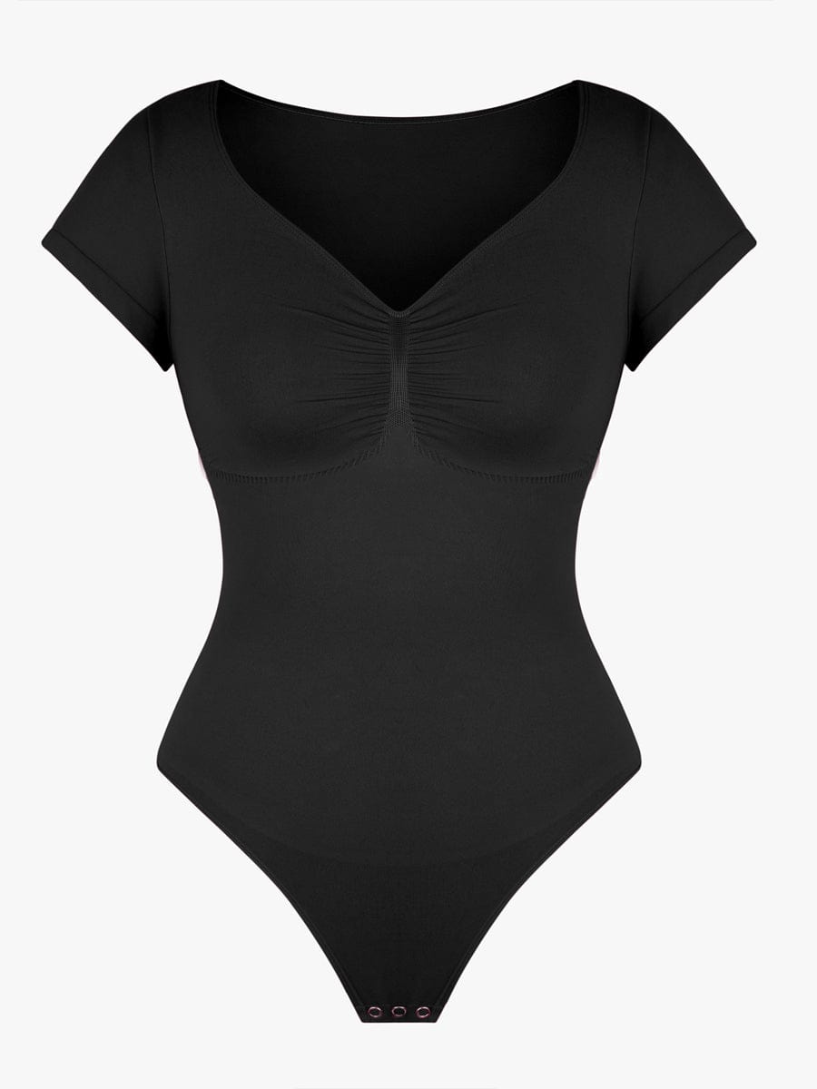 Ultimate Seamless Bust Support Waist Abdomen Shaping Thong Bodysuit