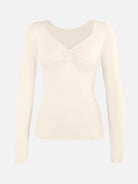 Seamless Diamond Neck Bust Support Bodysuit for Tummy and Waist Control