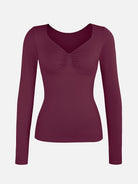 Seamless Diamond Neck Bust Support Bodysuit for Tummy and Waist Control