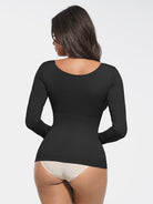 Seamless Diamond Neck Bust Support Bodysuit for Tummy and Waist Control