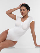 Ultimate Seamless Bust Support Waist Abdomen Shaping Thong Bodysuit