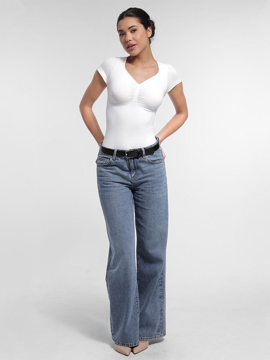 Ultimate Seamless Bust Support Waist Abdomen Shaping Thong Bodysuit