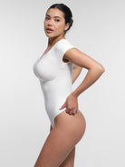 Ultimate Seamless Bust Support Waist Abdomen Shaping Thong Bodysuit
