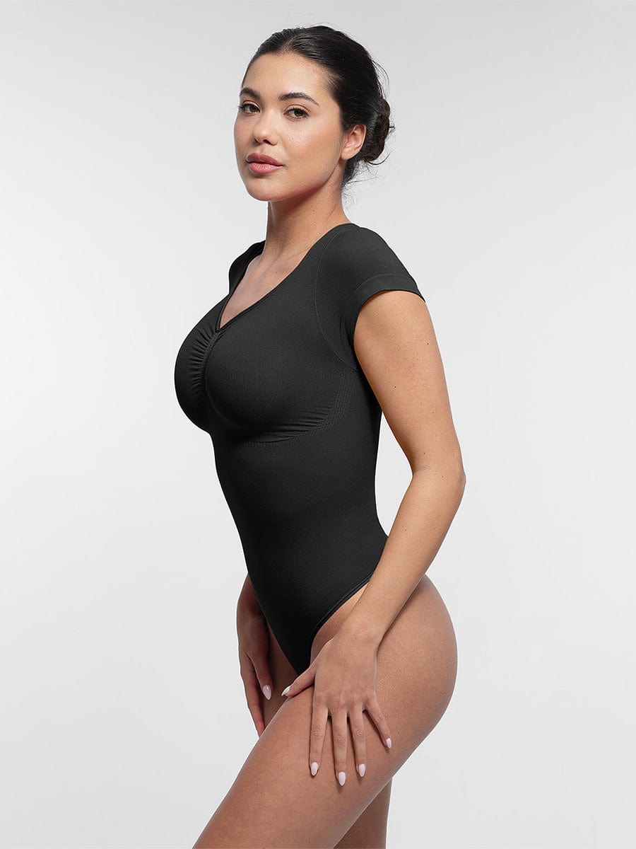 Ultimate Seamless Bust Support Waist Abdomen Shaping Thong Bodysuit