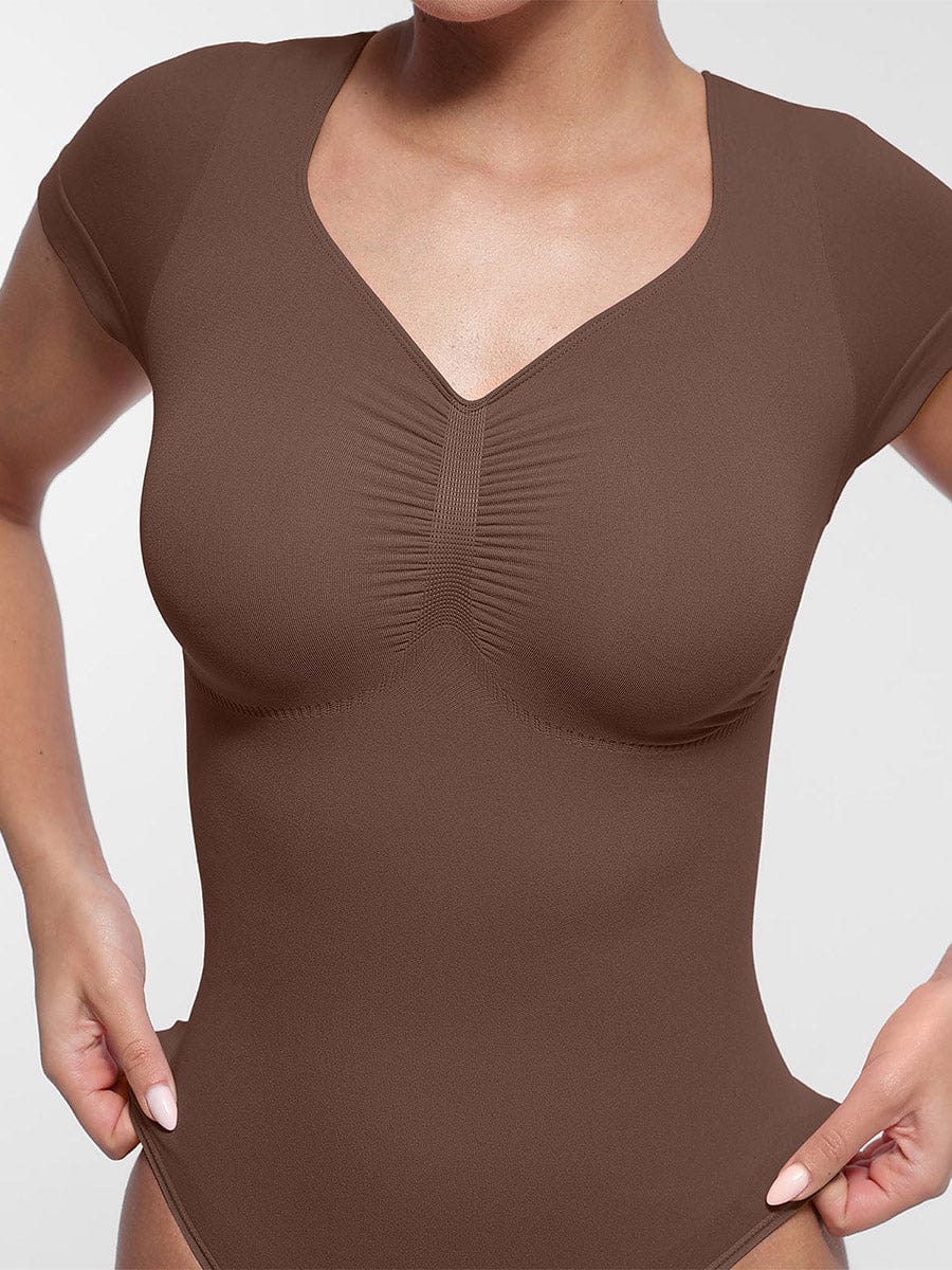 Ultimate Seamless Bust Support Waist Abdomen Shaping Thong Bodysuit