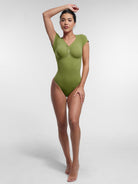Ultimate Seamless Bust Support Waist Abdomen Shaping Thong Bodysuit