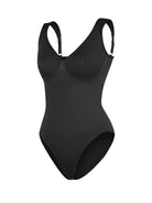 Seamless Diamond Neck Bust Support Waist Control Thong Bodysuit