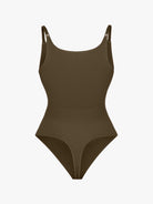 Ultimate Seamless Bra-Free Cami Tummy Control Thong Bodysuit with Removable Pads