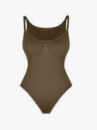Ultimate Seamless Bra-Free Cami Tummy Control Thong Bodysuit with Removable Pads