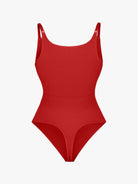 Ultimate Seamless Bra-Free Cami Tummy Control Thong Bodysuit with Removable Pads