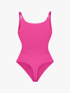 Ultimate Seamless Bra-Free Cami Tummy Control Thong Bodysuit with Removable Pads