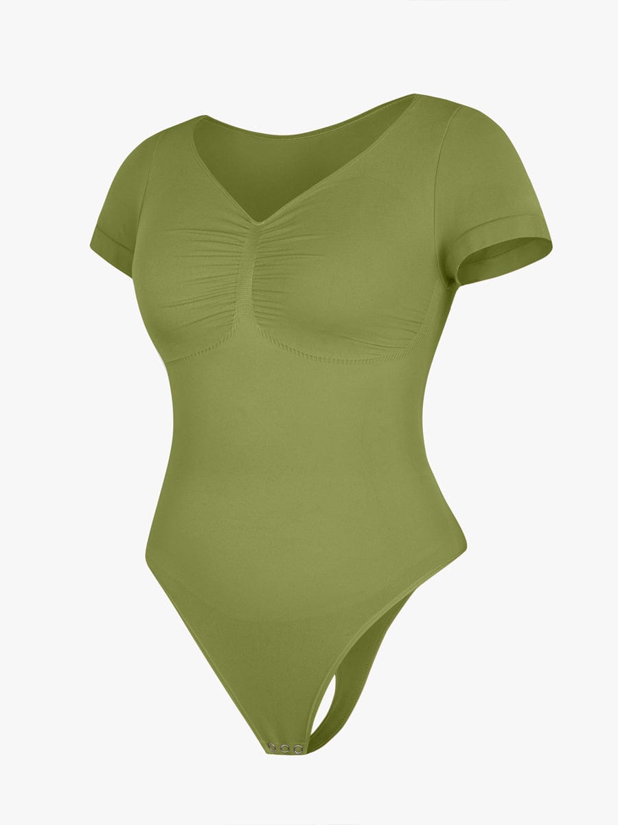 Ultimate Seamless Bust Support Waist Abdomen Shaping Thong Bodysuit
