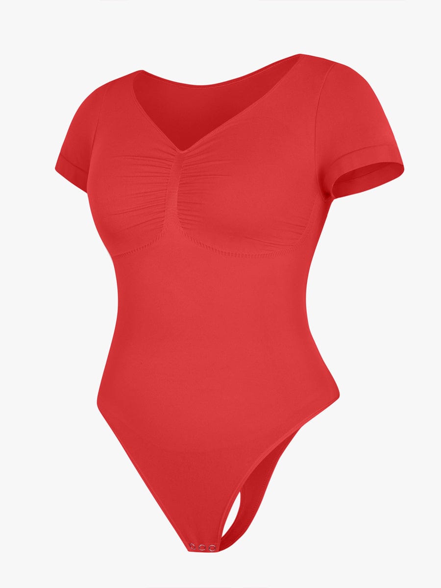 Ultimate Seamless Bust Support Waist Abdomen Shaping Thong Bodysuit