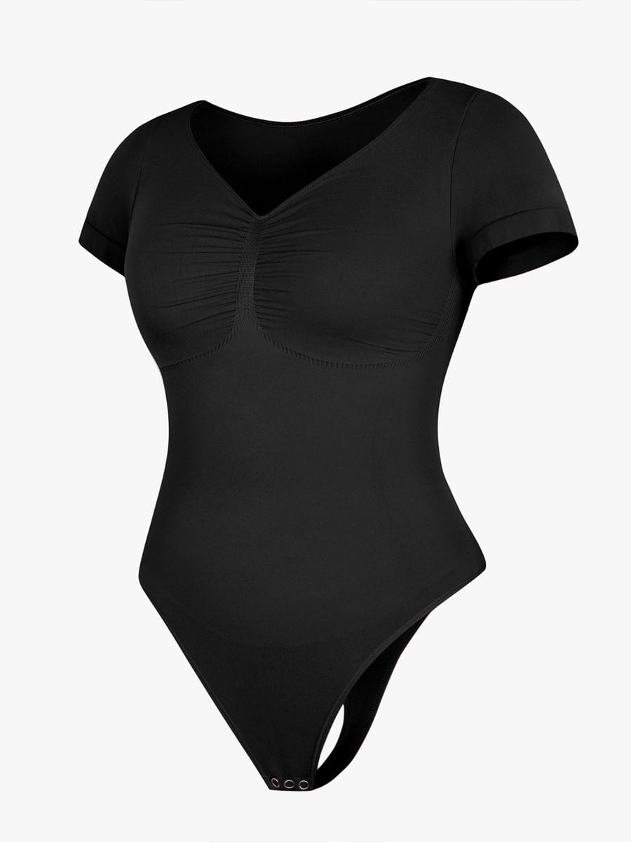 Ultimate Seamless Bust Support Waist Abdomen Shaping Thong Bodysuit