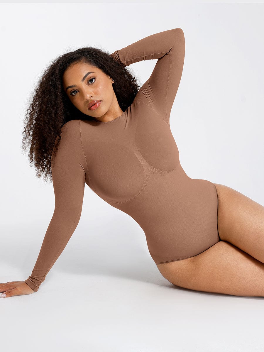 Seamless Bust Support Waist Cinching Tummy Control Bodysuit Shaper