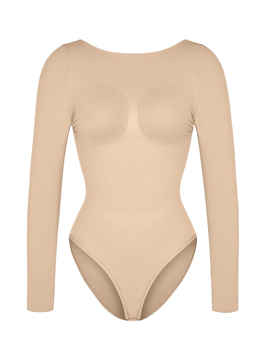 Seamless Bust Support Waist Cinching Tummy Control Bodysuit Shaper