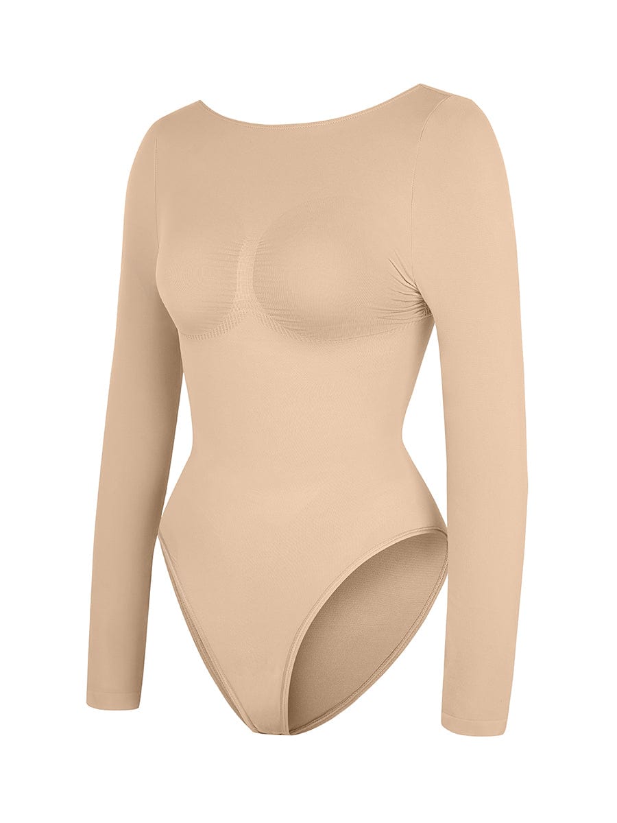 Seamless Bust Support Waist Cinching Tummy Control Bodysuit Shaper