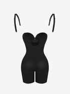 Seamless Sculpting Mid-Thigh Tummy Control Bodysuit with Underwire Push-Up Bra