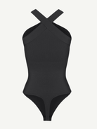 Seamless Crossover Halter Thong Bodysuit: Ultimate Comfort, Style, and Support