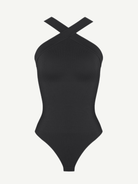 Seamless Crossover Halter Thong Bodysuit: Ultimate Comfort, Style, and Support